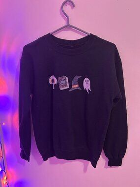 Black Halloween Crewneck Sweater
